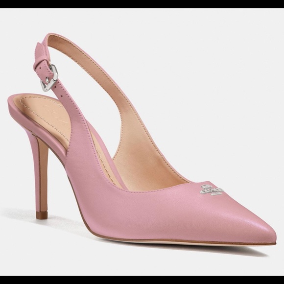 Coach Shoes - NWT Coach slingback leather pumps in pink